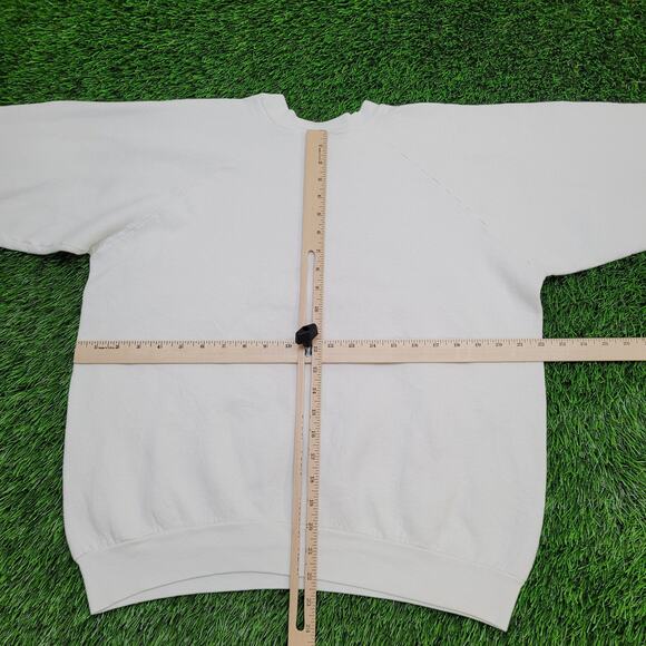 Vintage 90s Kalik Beer Sweatshirt Womens XL 22x22 Boxy White - Picture 4 of 16